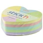 Стикеры 67х67 мм 250 л. 21835 пастель ассорти сердце