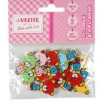 Пуговицы декоративные deVente 8001117 Мишки 15 шт 19-29 мм