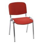 Стул Helmi HL-F01 Изо каркас металл хром, обивка ткань красный 359857