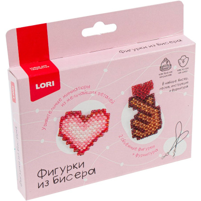 Фигурки из бисера Брелоки Рука с сердечком, сердце Бис-105