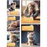 Тетрадь 24 л. (линия) П-П Котик дома 24-5773