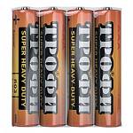 Батарейка R03 (ААА) ТРОФИ 4шт 4S SUPER HEAVY DUTY Zinc