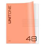 Тетрадь 48 л. (клетка) БиДжи UniTone. Neon пластиковая обложка неон оранжевая Т5ск48_12473