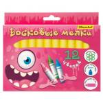 Карандаши восковые 12 цв. Silwerhof Монстрики толст. 1868745