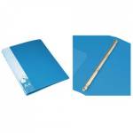 Папка с 4-мя кольцами 18 мм Бюрократ 0818/4RBLU 816559 синий