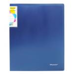 Папка с 4-мя кольцами 38 мм А4 Silwerhof 271958-74 синий металлик 1164396