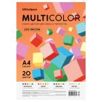 Бумага ксер. А4 200 л. 80 гр. OfficeSpace Multicolor 20 цветов ассорти MC_57342