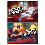 Альбом д\рис. 24 л. (спираль) БиДжи Cozy games мел.карт. АР4гр24 06389