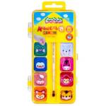 Краски акв. 24 цв. с/к п/к Каляка-Маляка квадр. АККМФ24ЕКД