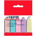 Стикеры - индексы 45х12, 5х25 5 цв. deVENTE 2011107 пластик пастель