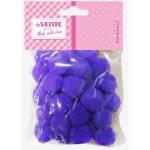 Набор помпонов 20 шт. deVENTE 8000026 25 мм фиолетовый