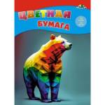 Бумага цветная А4 16 л. 16 цв. Апплика на скобе С2778-14 Цветной медведь