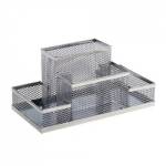 Подставка офисная 4 отд. 9125 метал. серый