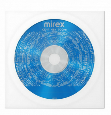 Диск CD-R Mirex 700Mb 48x бумажный конверт 1шт UL120051A8C