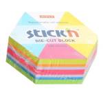 Стикеры 61х70 мм 250 л. 21827 неон ассорти гексагон