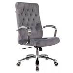 Кресло руководителя Бюрократ Т-9928SL Fabric серое Italia26 крестов. хром T-9928SL/FABR/GREY 1985910