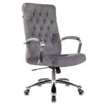 Кресло руководителя Бюрократ Т-9928SL Fabric серое Italia26 крестов. хром T-9928SL/FABR/GREY 1985910