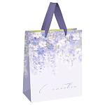 Пакет подарочный MESHU Purple flowers MS_66134 18*23*10см