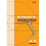 Бумага миллим. А3 8 л. Хатбер оранжевая на скобе 8Бм3/03410 