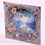 Мозаика алмазная 20х20 Синичка на ветке М-12210