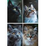 Блокнот А6 24 л. П-П Портретные фото котов-3 Б24-4695