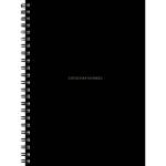 Записная книжка А5 80 л.(спираль) П-П Черный цвет-2 80-9075