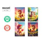 Блокнот А7 40 л. (спираль) Пони М-17332