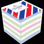 Блок для записей 9х9х9 цветной в подставке ATTOMEX пл.65гр/м2, бел.90% 2013601