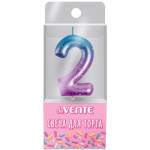 Свеча-цифра deVENTE 9060501 Degrade "2"