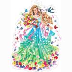 0-35-8001А Плакат фигурный Девушка-весна