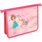 Папка д/тетрадей А5 П-П ДЕВОЧКА И ФЛАМИНГО ПТ-2224