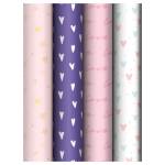 Упаковочная бумага 70х100 лист MESHU Love pattern MS_66827