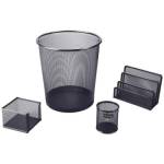 Набор наст. Berlingo Steel&Style 4 предм. с корзиной черный 41412