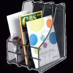 Лоток вертикальный 3 отд. deVENTE 3041002 24,5х28х35,3 см металлич. черный