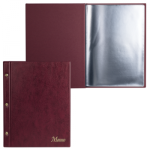 Папка адресная "Меню" 2273.М-104 на винтах коричневый