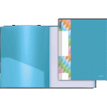 Папка с 10 карманами deVente Juicy 3100903 ярко-голубая