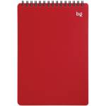 Блокнот А5 60 л. (спираль) БиДжи Base красная пласт.облож. Б5гр60_пл 62084