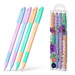 Набор ручек 4 шт. ErichKrause U-109 Pastel Bloom 1,0 синий 61026