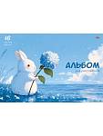 Альбом д\рис. 16 л. Проф-Пресс Зайчик мел.обл. 16-9240