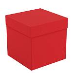 Коробка подарочная складная MESHU Red (15*15*15см) блестки MS_62570