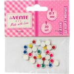 Глазки декоративные deVente 8001309 30 шт. 7 мм ассорти