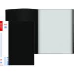 Папка А5 с 20 карманами deVente 3101225 Daily черная