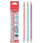 Карандаш ч/гр. Maped BLACK PEPS Pastel треугольн. с ласт. 851730