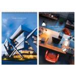 Блокнот А4 80 л. (спираль) БиДжи Офис тв.подложка Б4гр80 55923