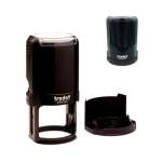 Оснастка для печатей d=45 PRINTY 4645 черная с крышкой 153024