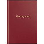 Книга учета 96 л. (клетка) OfficeSpace Бумвинил красный 275752
