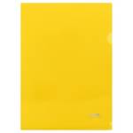 Папка-уголок А4 СТАММ 180мкм прозрачная желтая ММ-30943