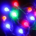Гирлянда 3 м 14LED насадки-шар d=15мм мультицвет 8 реж. 381-145