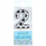 Свеча-цифра deVENTE 9060920 Футболист "2"