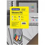 Лист А4 обложечный, OfficeSpace PVC BC7069 200 мкм прозр/дымчатый